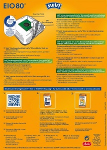 Sac pentru aspirator Swirl EIO 80 EcoPor, 10 bucati, filtrare 99,99 - Img 2