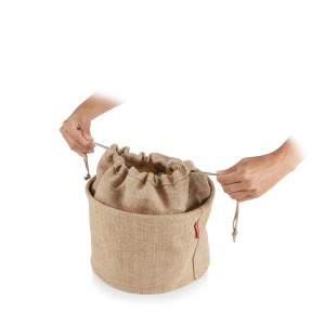 Sac pentru legume Tescoma 4FOOD, 8.5 l, din jute, cu inchidere prin snur - Img 3