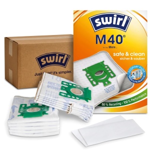 Sac vacuum Swirl M 40 EcoPor, 10 pungi, reciclabil, filtrare 99,99
