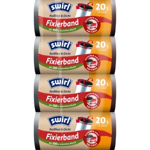 Sacose pentru gunoi Swirl, 20 litri, rezistente si impermeabile, 60 bucati