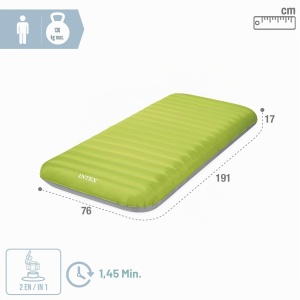 Saltea Camping Intex TruAire 76x191x17 cm, 136 kg, cu Pompa Electrica - Img 4