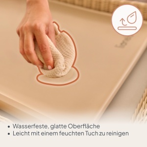 Saltea Schimbat Lionelo Megs, 70x49 cm, impermeabila, usor de curatat - Img 5