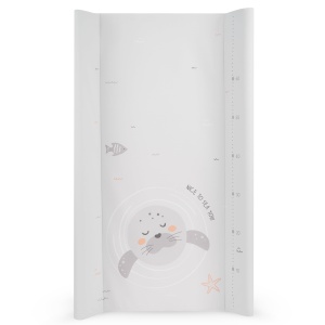 Salteluta de infasat KikkaBoo Seally Me 80x50 cm Impermeabila Beige Design cu Metru de Crestere