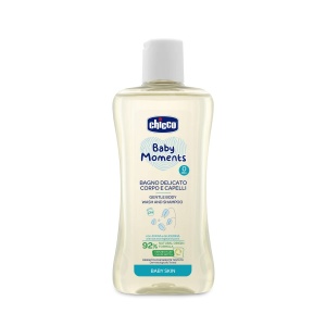 Sampon pentru bebelusi Chicco Baby Moments, 200 ml, cu ingrediente naturale