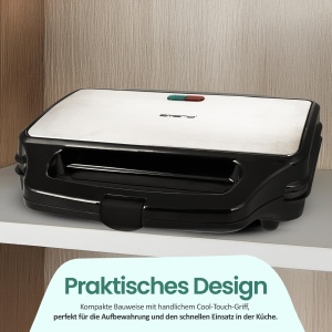 Sandwich Maker Emerio ST-109562.17, 900W, forma XXL, usor de curatat - Img 5