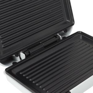 Sandwich maker Jocca Nature Line 750W alb finisaj bambus placi antiaderente - Img 5