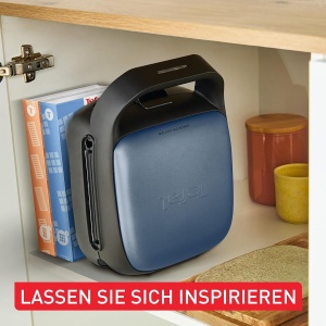 Sandwich si Waffeleisen Tefal Snack Collection SW8674F0, 700 W, NegruAlbastru - Img 4