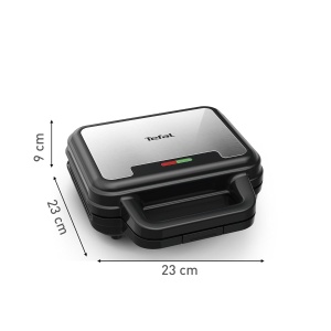 Sandwich-Waffel-Panini Maker Tefal SW383D10, 700W, Antiaderent, Negru - Img 8
