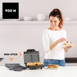 Sandwichera Taurus Miami Legend 900W 3 Placi Detasabile Inox - Img 2
