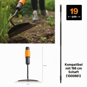 Sapa Fiskars QuikFit, 25 cm, 18,5 cm, Otel, NegruPortocaliu - Img 2
