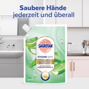 Sapun lichid Sagrotan Aloe Vera 6 x 500 ml Hidratant si antibacterian - Img 5