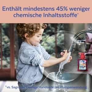 Sapun spuma pentru copii Sagrotan Paw Patrol, 6 x 250 ml, cu aroma de capsuni - Img 5