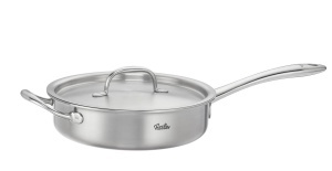 Sauteuse Fissler M5 Pro-Ply 24 cm, inox 1810, inductie, capacitate mare