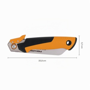 Saw pliabila Fiskars Pro, lungime lama 15 cm, 19 TPI, negruorange - Img 2