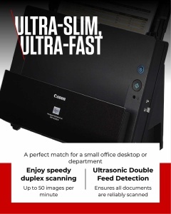 Scanner documente Canon DR-C225 II, duplex, 25 paginimin, compact, negru - Img 4