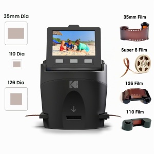 Scanner film digital KODAK RODFS35, 14MP, display 3.5 inch, negru - Img 2