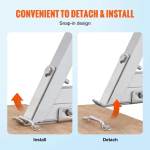 Scara de acces VEVOR cu 5 trepte, 159 kg capacitate, din aluminiu, cu suprafata antiderapanta - Img 5