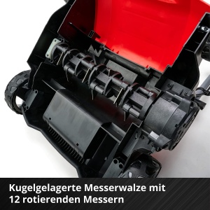 Scarificator fara fir Einhell GC-SC 18/28 Li-Solo Power X-Change (Li-Ion, 18 V, motor electric fara perii, rola de cutit de 28 cm, reglare adancime de lucru in 3 trepte, fara baterie si fara incarcator) - Img 7