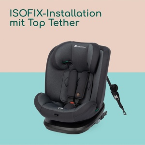 Scaun auto Bebeconfort EverFix i-Size, 15 luni - 12 ani, 9-36 kg, Negru - Img 7