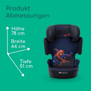 Scaun auto Bebeconfort Marvel RoadSafe i-Size, 3.5-12 ani, design Spider-Man, usor si pliabil - Img 8