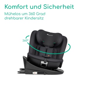 Scaun auto Bebeconfort RevolveFix 360 i-Size, 0-12 ani, 40-150cm, negru - Img 5