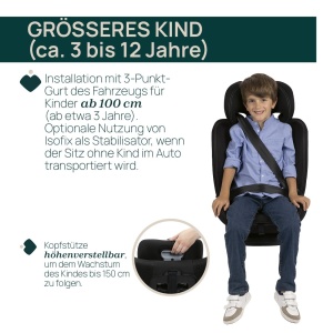 Scaun auto Chicco Mokita I-Size, cu sistem Isofix, negru, pentru copii 76-150 cm - Img 7