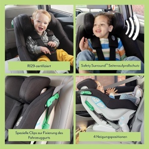 Scaun auto copii Graco Extend LX R129 2-in-1 Negru Midnight 0-4 ani - Img 3
