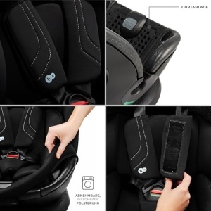Scaun auto copii Kinderkraft XRIDER2 i-Size 0-25 kg 360deg rotativ Isofix Gri - Img 13
