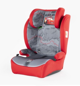 Scaun auto copii Tataway Disney Cars, 15-36 kg, rosu-gri, reglabil