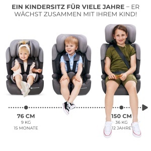 Scaun auto Kinderkraft COMFORT UP i-Size, pentru copii 76-150 cm, Negru - Img 5