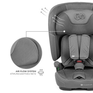 Scaun Auto Kinderkraft FIX2GO, 76-150 cm, cu Isofix, Gri - Img 11