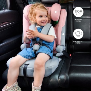 Scaun auto Kinderkraft I-COMFY, 76-150 cm, Reglabil, Negru - Img 2