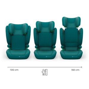 Scaun Auto Kinderkraft JUNIOR FIX2 PRO, 15-36kg, I-SIZE, Verde, cu Isofix - Img 3
