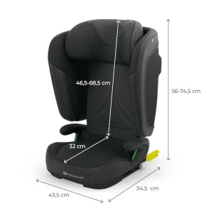 Scaun auto Kinderkraft UNITY 2 i-Size Negru Reglabil pentru copii 35-12 ani - Img 10