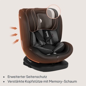 Scaun auto Lionelo Bastiaan i-Size 360deg ISOFIX Top Tether 0-36 kg - Img 6