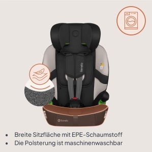 Scaun Auto Lionelo Billy i-Size 76-150 cm, 5-Punct, cu ISOFIX, Comfortabil - Img 7
