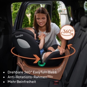 Scaun Auto LIONELO BRAAM i-Size 360 Rotativ pentru Copii 0-36kg, ISOFIX, Ajustabil - Img 2