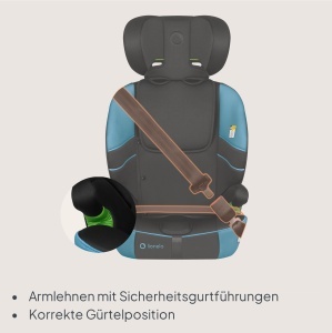 Scaun Auto Lionelo LEVI FIX I-SIZE, 76-150 cm, 36 kg, cu ISOFIX si Top Tether - Img 4
