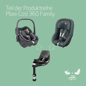 Scaun auto Maxi-Cosi Pearl 360, rotativ 360 grade, pentru 3 luni - 4 ani, Grafit - Img 9