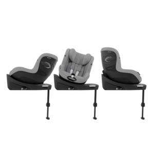 Scaun auto pentru copii CYBEX Gold Sirona G i-Size Plus, Fara baza, De la aproximativ 3 luni pana la 4 ani, Max. 19 kg, 61 - 105 cm (De la nastere / 40 cm cu insertie pentru nou-nascut), Gri piatra - Img 10
