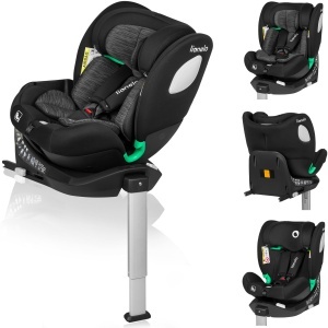 Scaun Auto Rotativ LIONELO BRAAM i-Size 0-36kg, cu ISOFIX, 360 si Protectie Laterala