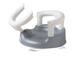 Scaun de baie pentru bebelusi Rotho Babydesign, rucsfeste, 7-16 luni, PerlsilberAlb - Img 2