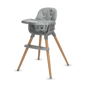 Scaun de masa Bebeconfort Avista 2, 4-in-1, cu design scandinav, gri