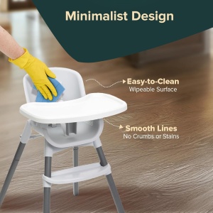 Scaun de masa Chicco Zest pentru bebelusi, ajustabil, 4.5 kg, design compact - Img 10