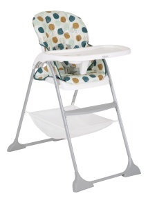 Scaun de masa Graco SnackEase compact si pliabil cu tavita detasabila cos de depozitare multicolor