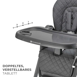 Scaun de masa Kinderkraft TULO 3-in-1, 5 inaltimi, gri - Img 5