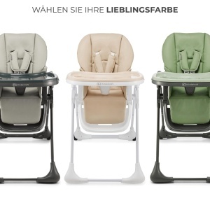 Scaun de masa Kinderkraft TUMMIE 2 in 1, bej, cu suport pentru picioare si pozitie semi-culcat - Img 9