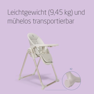 Scaun de masa pentru copii Maxi-Cosi Ava, 0-3 ani, 5 pozitii de inclinare, compact, Elegance Graphite - Img 6