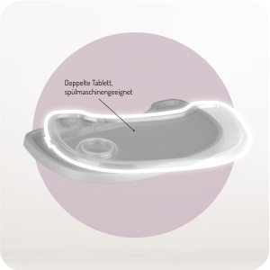 Scaun de masa pentru copii MoMi REKI 2-in-1, 6-36 luni, 5 puncte de siguranta - Img 4