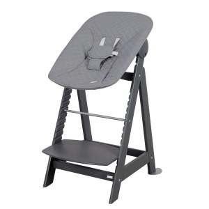 Scaun de masa pentru copii Roba Born Up 2in1, cu suport pentru nou-nascuti, culoare anthrazit - Img 4